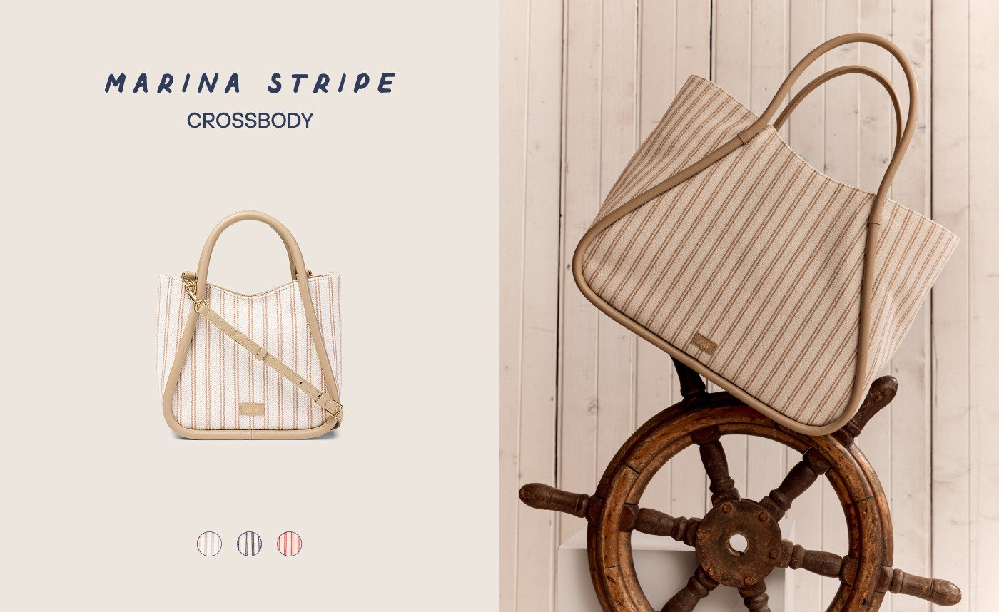 Marina Stripe Crossbody