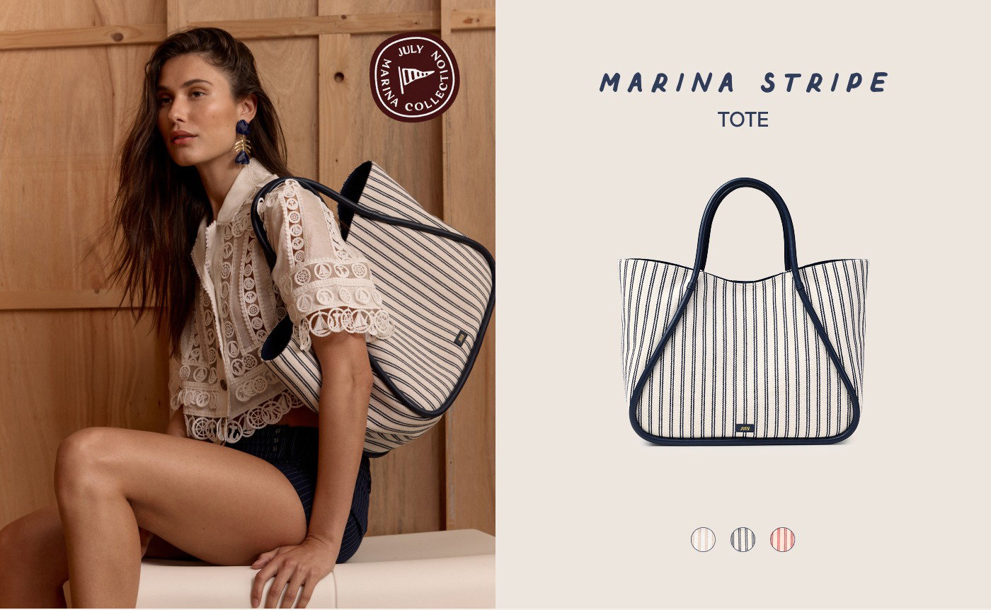 Marina Stripe Tote 
