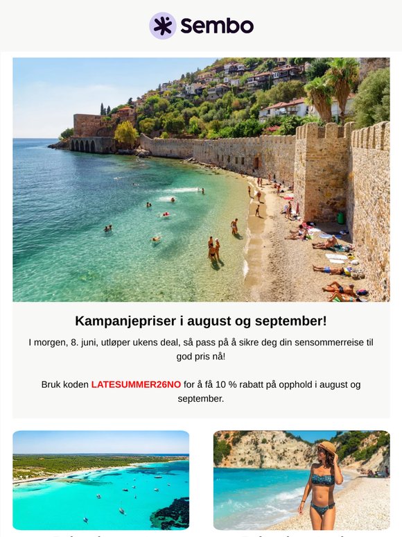 ⏳ Ikke glem rabatten din