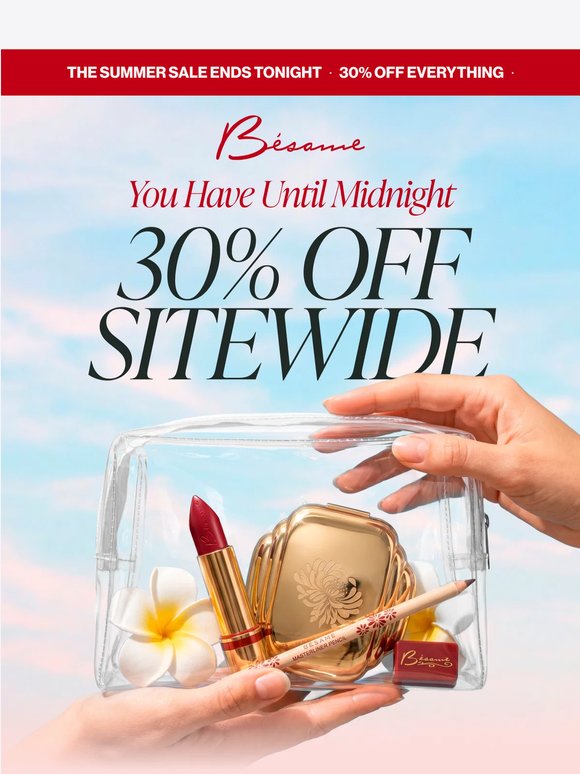 LAST CHANCE: 30% OFF Ends Tonight