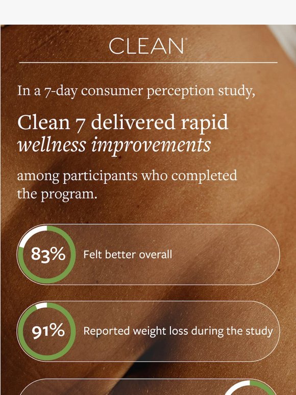 Feel the Clean Difference in Just 7 Days