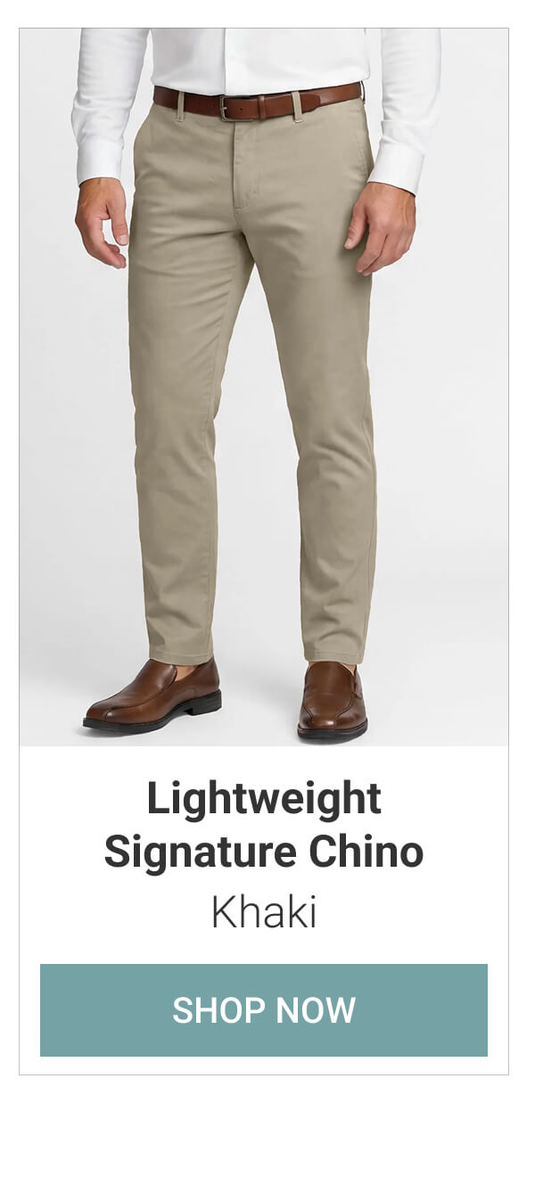 Khaki Lightweight Signature Chino