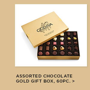 Assorted Chocolate Gold Gift Box, 60pc.