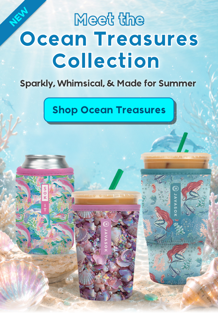 Ocean Treasures tumblers and drinkware collection