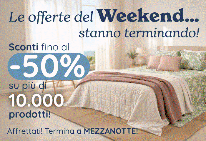 SCONTI FINO AL 50% SU OLTRE 10.000 PRODOTTI