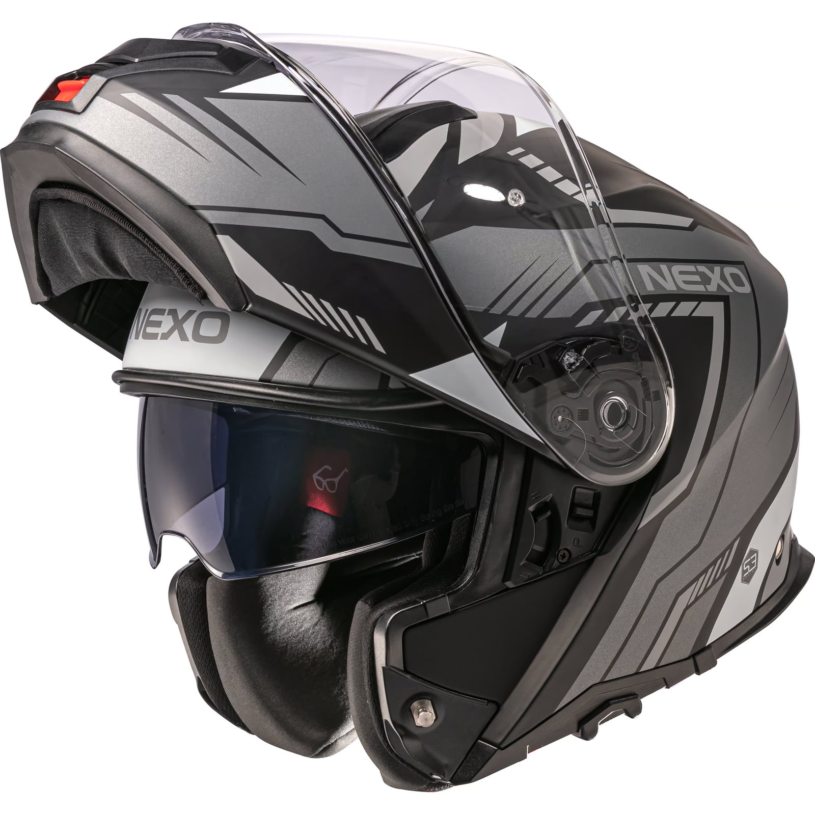 Image of Nexo Klapphelm Comfort II silber/weiß dekor #22