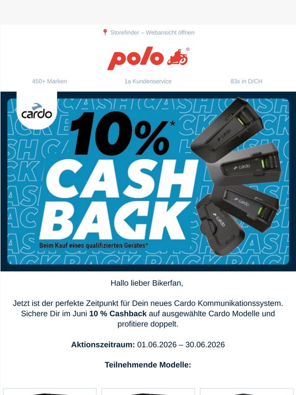 Cardo kaufen. 10 % zurückbekommen. 💰