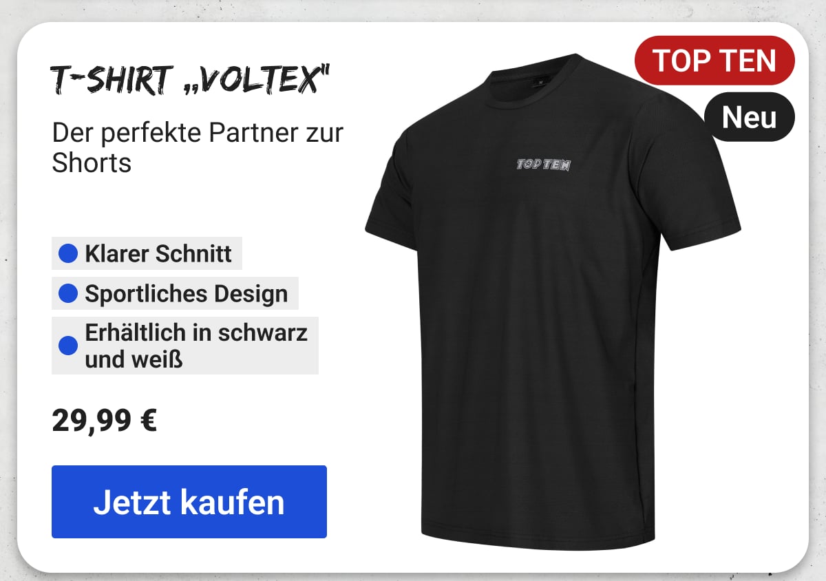 T-Shirt „VolteX“ | Der perfekte Partner zur Shorts | Klarer Schnitt | Sportliches Design | Erhältli…