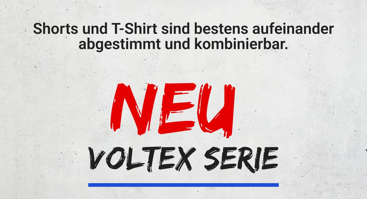 Shorts und T-Shirt sind bestens aufeinander abgestimmt und kombinierbar. | NEU VolteX Serie