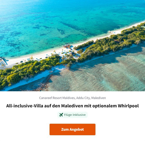 All-inclusive-Villa auf den Malediven mit optionalem Whirlpool