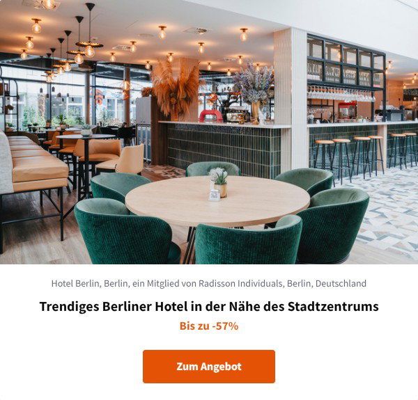 Trendiges Berliner Hotel in der Nähe des Stadtzentrums
