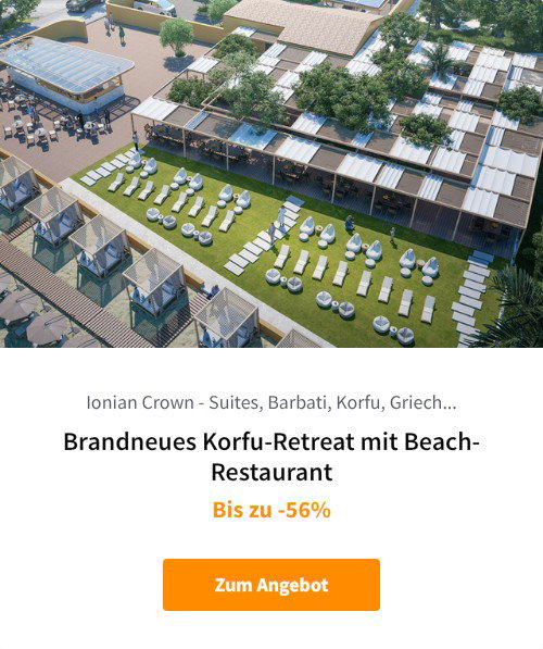 Brandneues Korfu-Retreat mit Beach-Restaurant