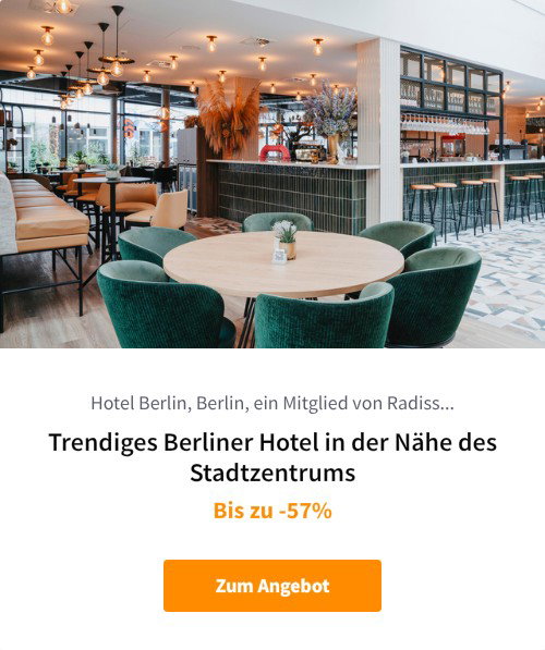 Trendiges Berliner Hotel in der Nähe des Stadtzentrums