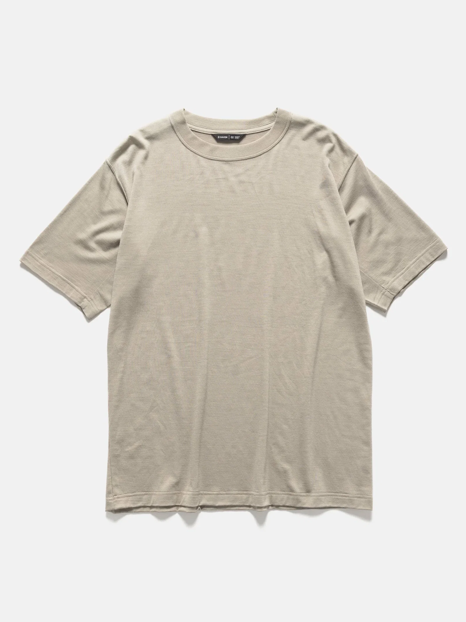 Image of Stratus T-Shirt - Superfine Wool Jersey Silt