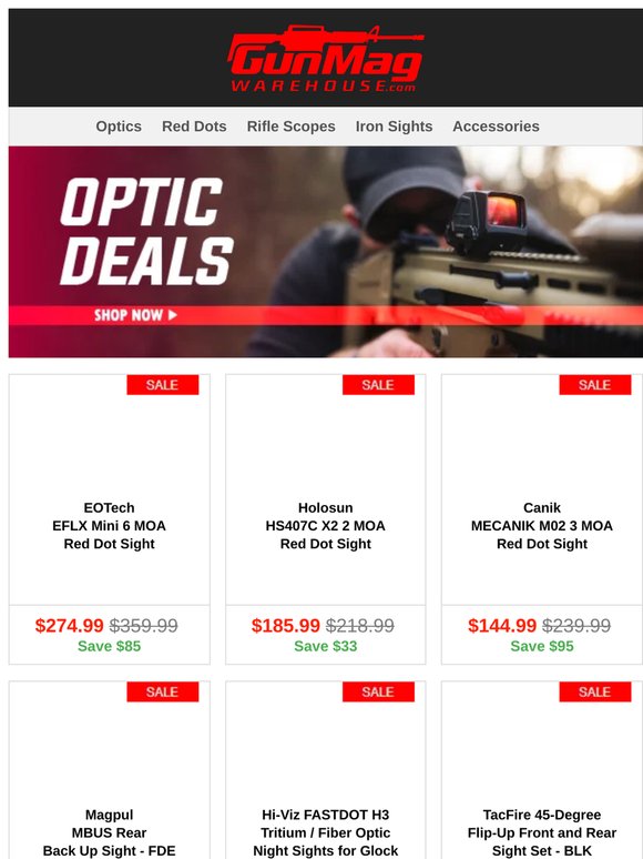 Quality Optics at Affordable Prices | EOTech EFLX 6 MOA Mini Reflex Sight Black for $275