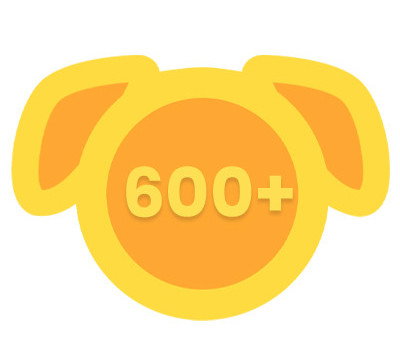 600+