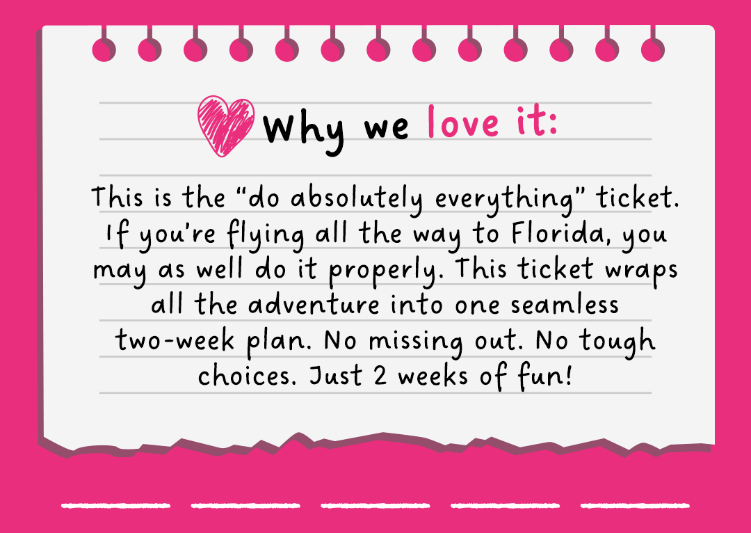 Why we love this ticket?