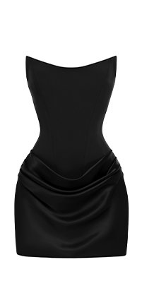 Maggie Mini Dress - Black