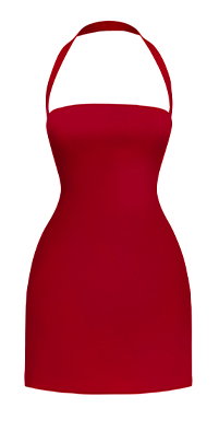Tamsin Mini Dress - Deep Red