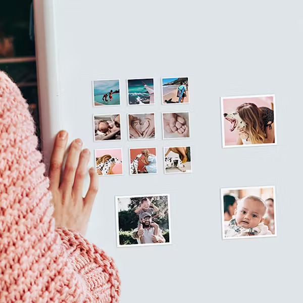 Ímã Quadrado personalizado, kit com 10