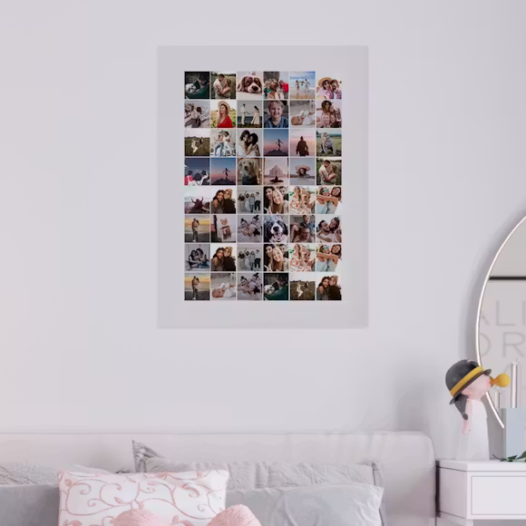 Pôster Mosaico — centenas de fotos formam uma imagem só