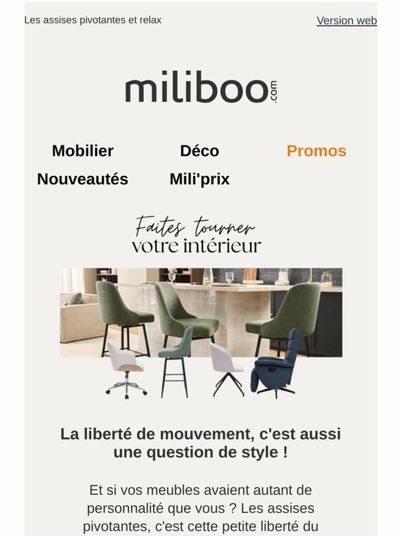 Faites tourner votre intérieur !
