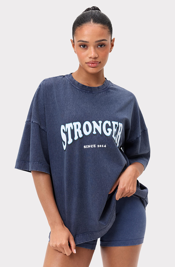 Oversized Crew Tshirt Navy