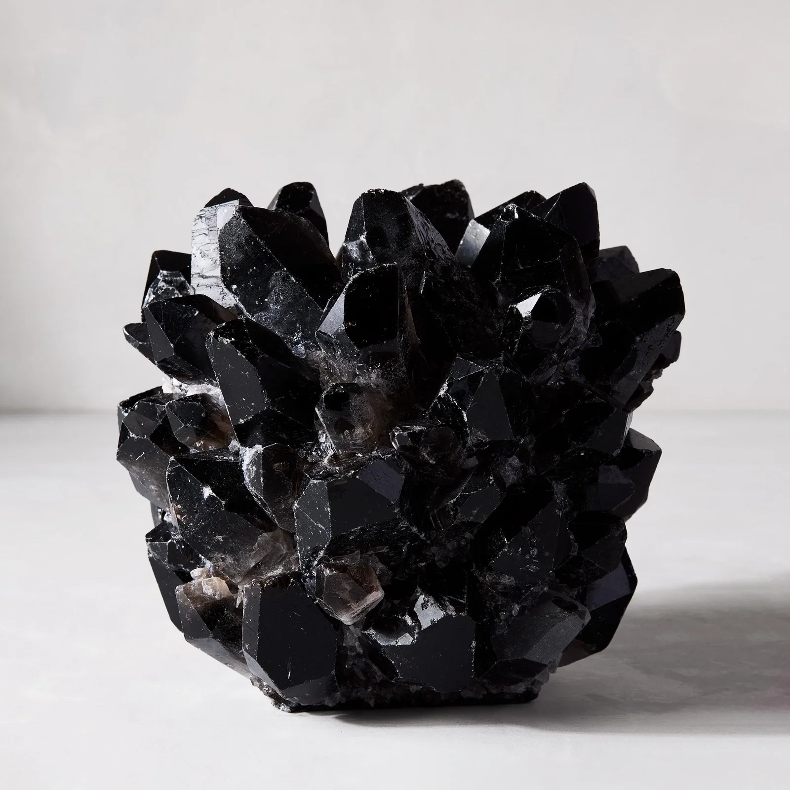 Image of Black Grande Quartz Votive Candle Holder