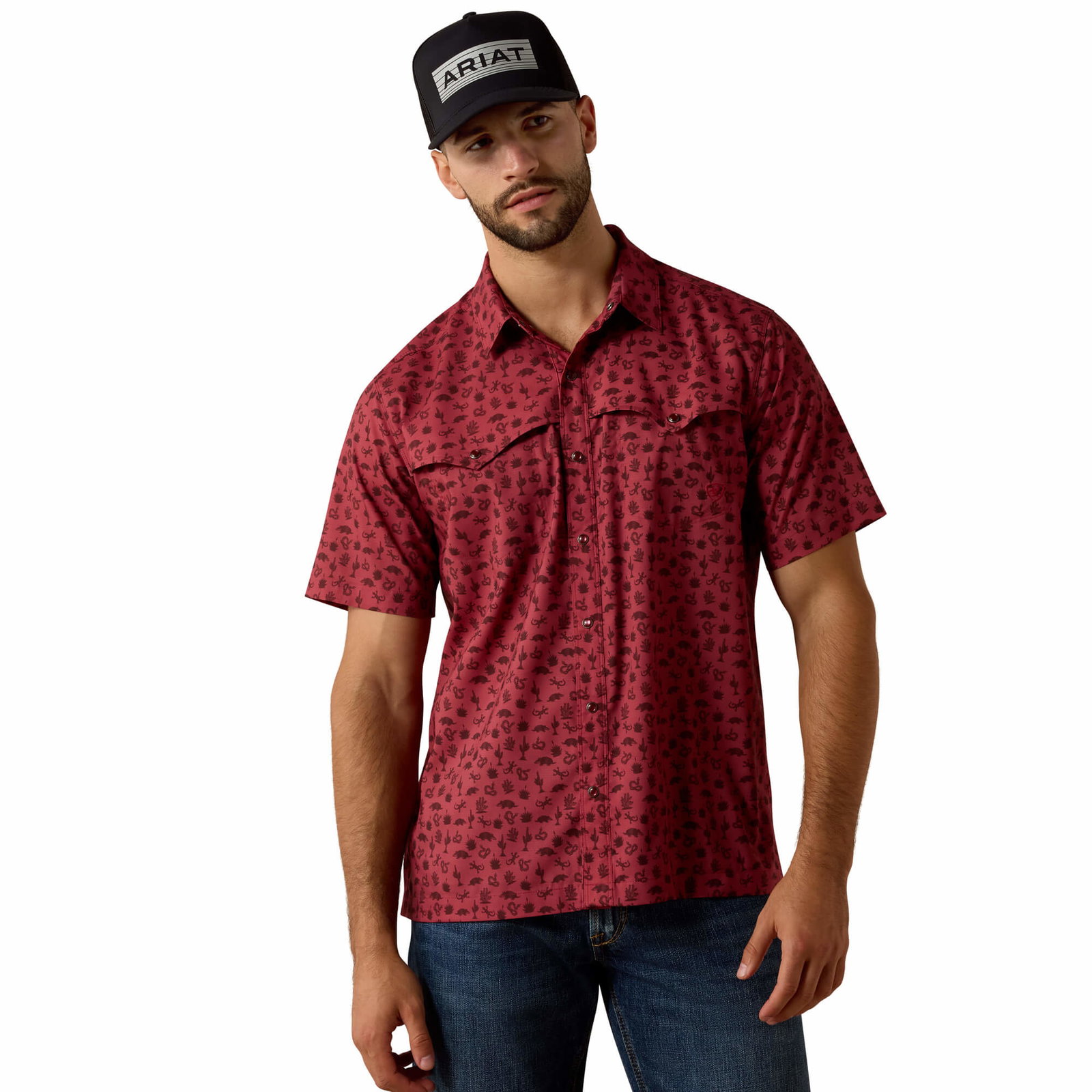 Men’s Printed VentTEK Western Yoke Classic Fit Snap Shirt
