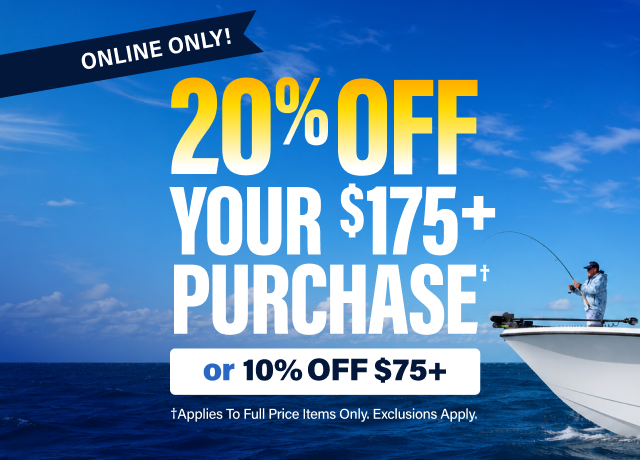 ONLINE ONLY! | 20% OFF Your $175+ Purchase† or 10% OFF $75+ †Applies To Full Price Items Only. Exclusions Apply. | SHOP NOW