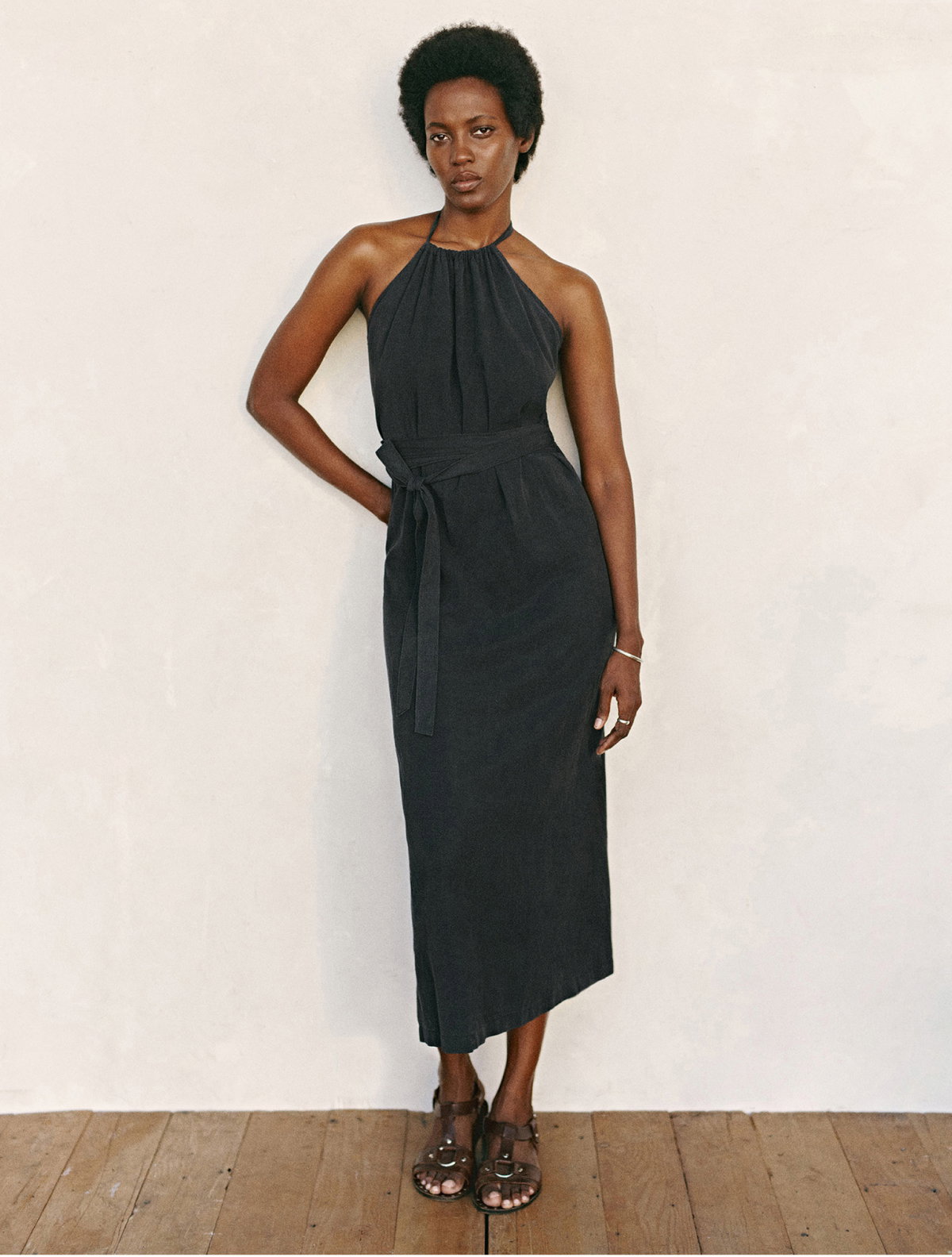 Sunset Silk Wrap Dress