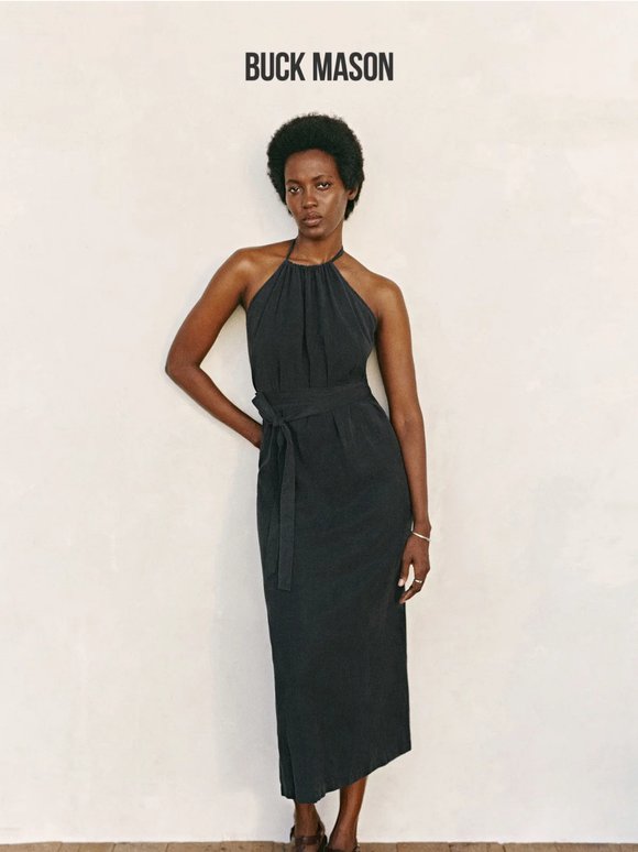 The Sunset Silk Wrap Dress