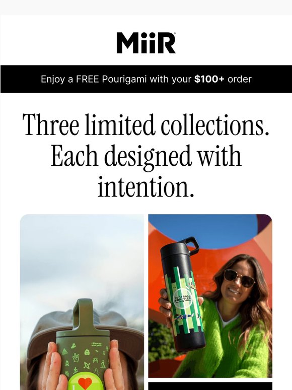 Three limited, intentional, designs.