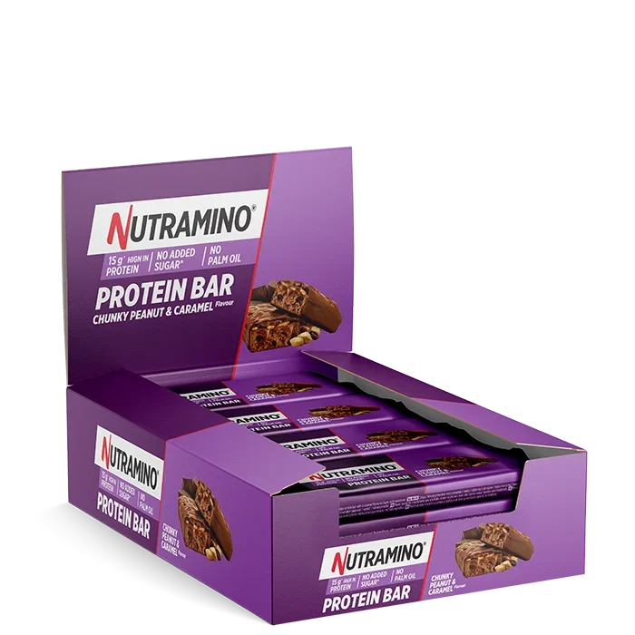 Nutramino Fitness Nutrition 12 x Proteinbar 55 g Chunky Peanut & Caramel 