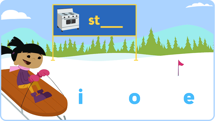Play Spelling on the Slopes