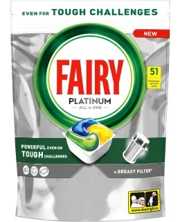Fairy Platinum All in One Lemon 51 kpl konetiskitabletti