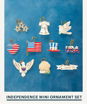 INDEPENDENCE MINI ORNAMENT SET