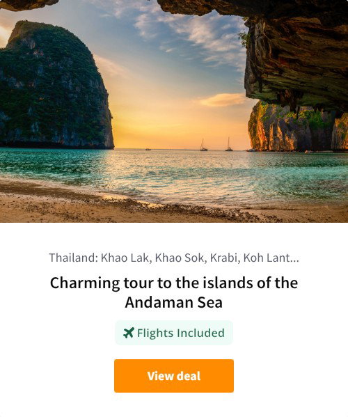 Charming tour to the islands of the Andaman Sea