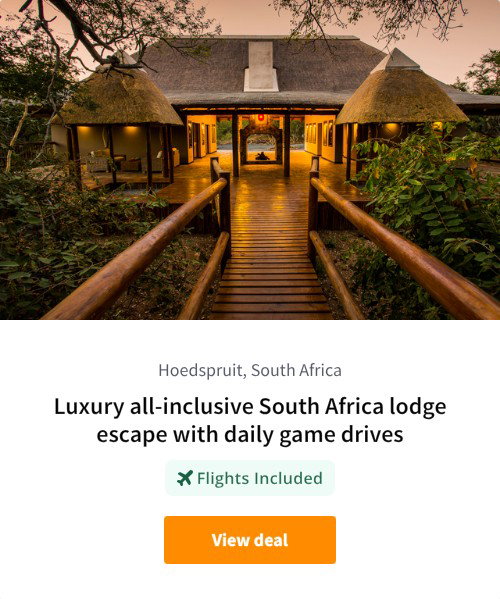 Luxury all-inclusive South Africa lodge escape with daily game drives