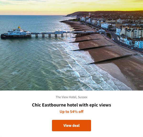 Chic Eastbourne hotel with epic views
