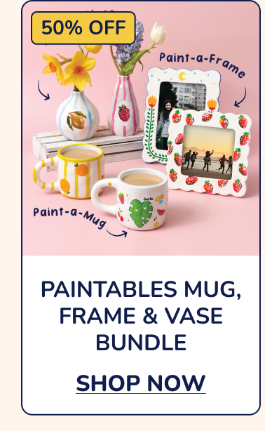 Paintables Mug, Frame & Vase Bundle