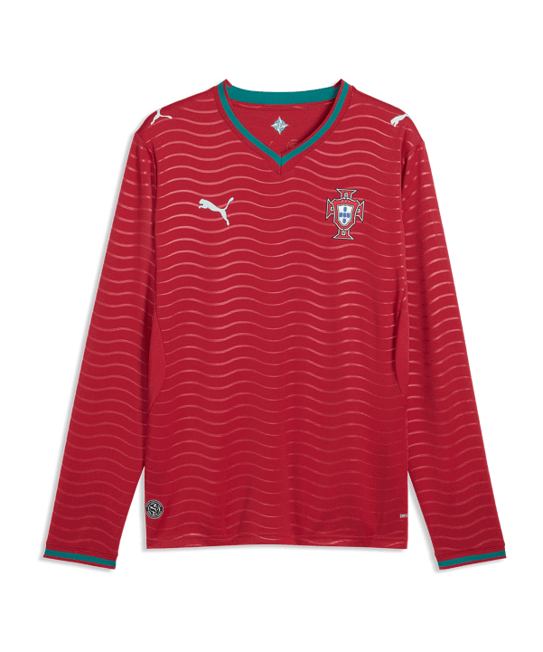 PUMA FPF Portugal Replica Trikot Langarm Home WM 2026 Rot F01