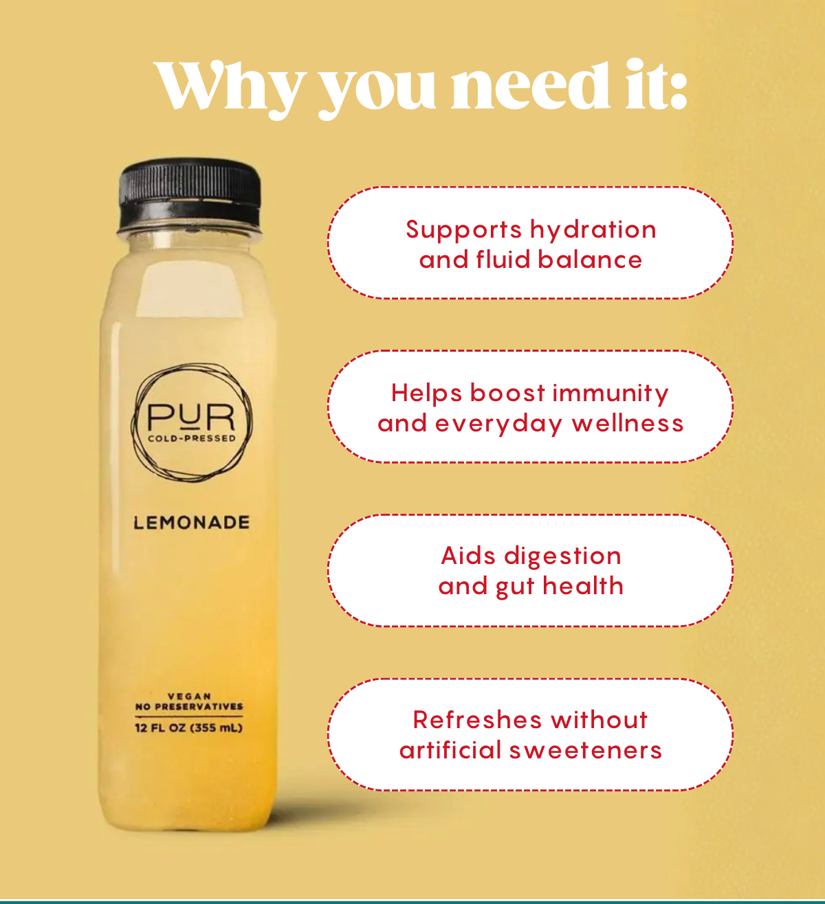 Real Ingredients. No artificial sweeteners