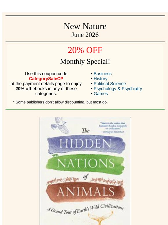 New Nature: The Hidden Nations of Animals