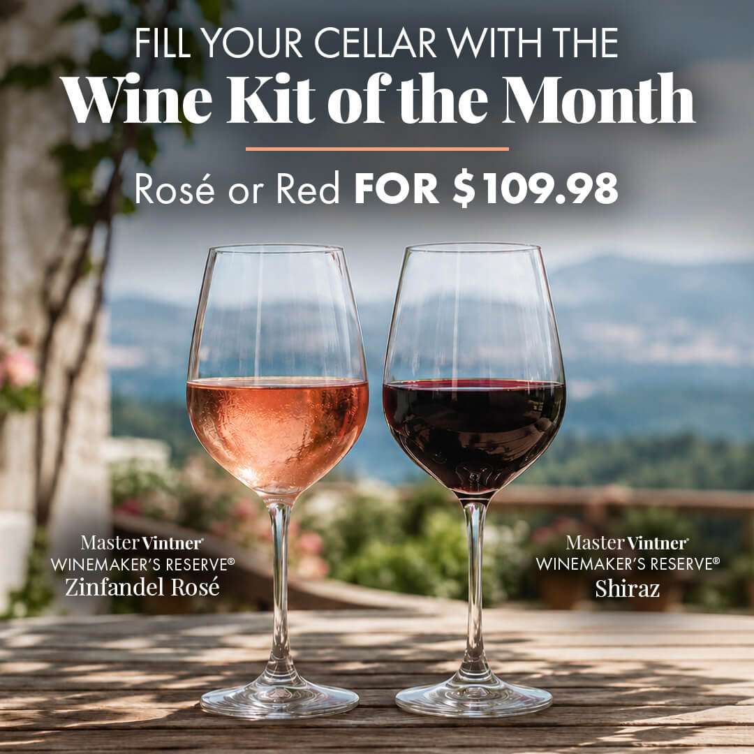 Fill Your Cellar with the Wine Kit of the Month. Red or White for $109.98