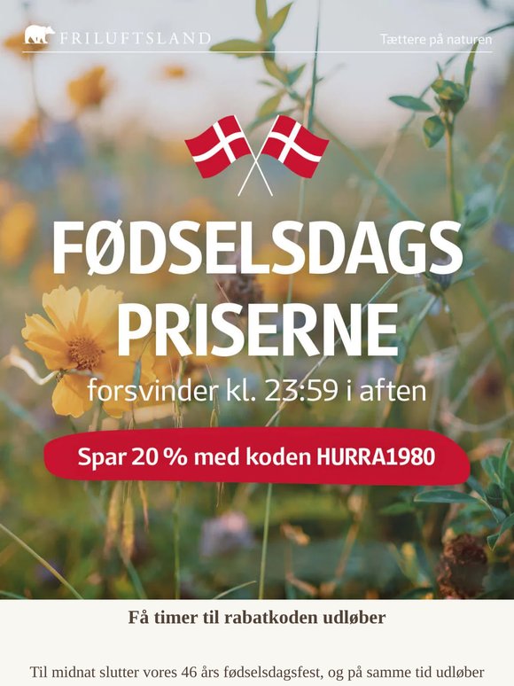 Få timer til fødselsdagsfesten slutter ⌛