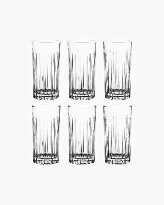 Manhattan Highball Glass Crystal 6-pack