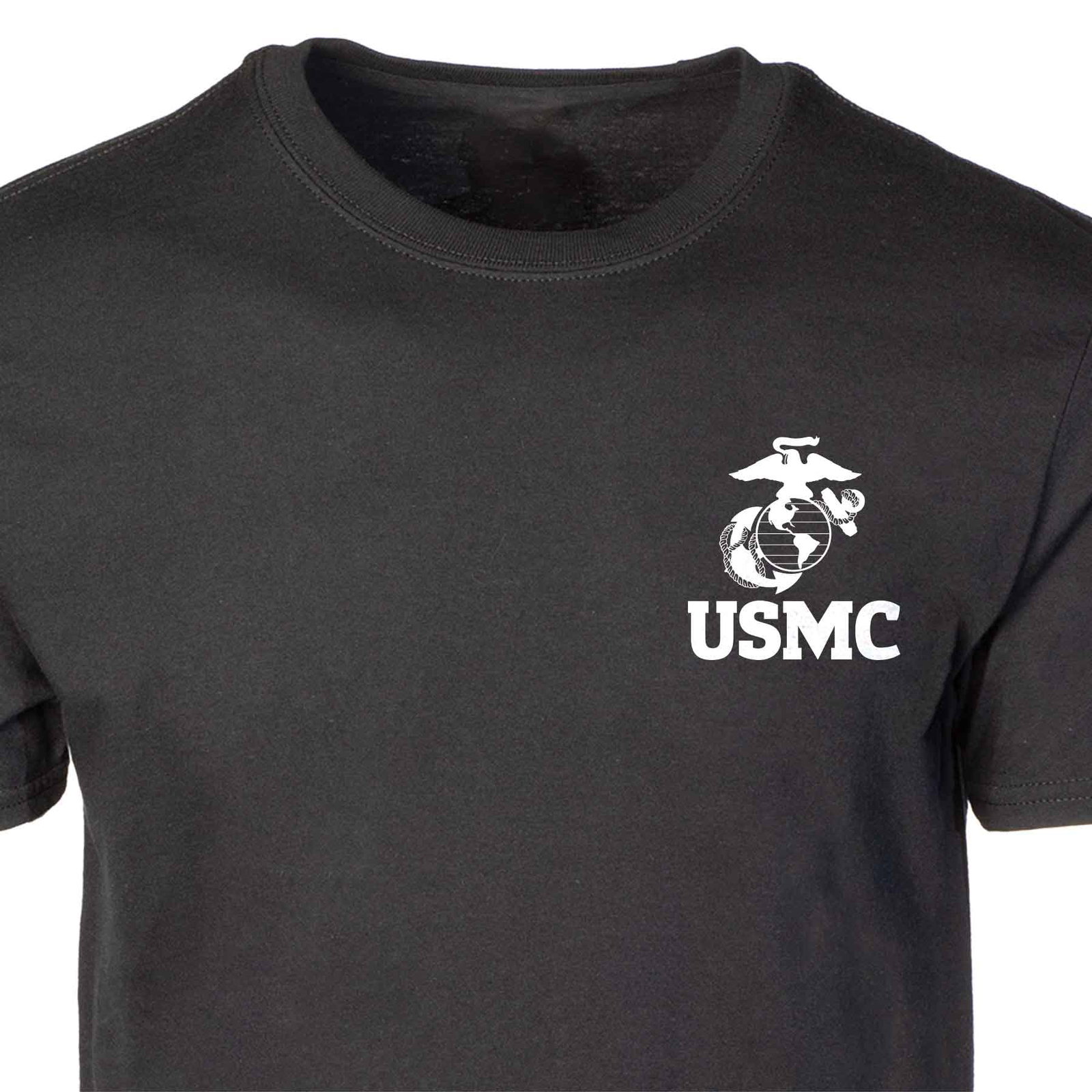 Image of USMC Eagle, Globe, and Anchor T-Shirt – Black or Red