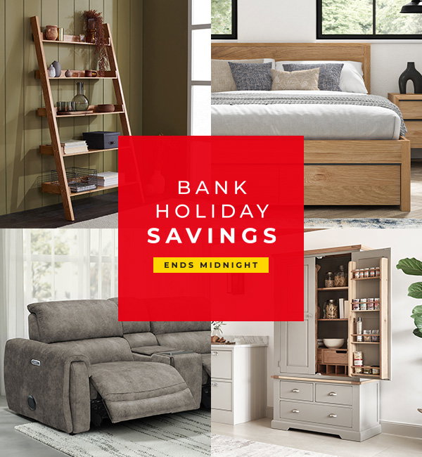 Bank Holiday Savings - Ends Midnight