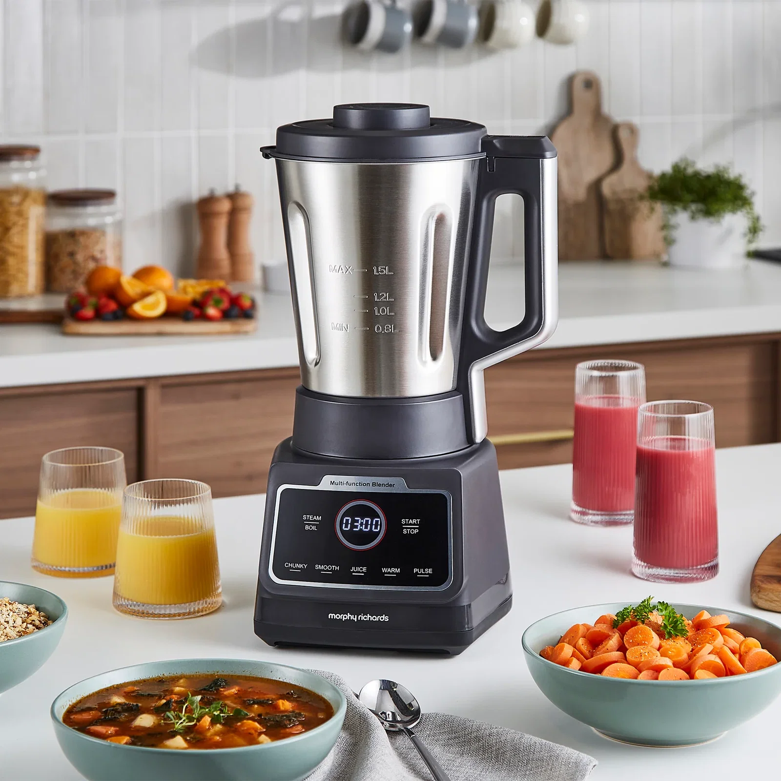 1.5L MixFlex Multifunction 6-in-1 Blender and Soup Maker